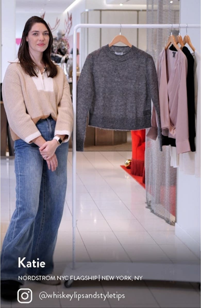 Fuzzy Crewneck Sweater, sales video thumbnail