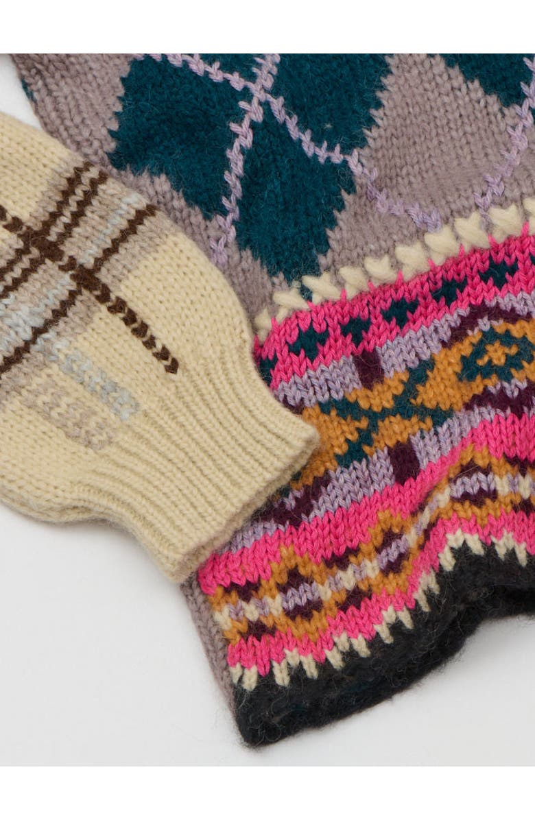 Lingua Franca Hutton Patchwork Crewneck, Alternate, color, 