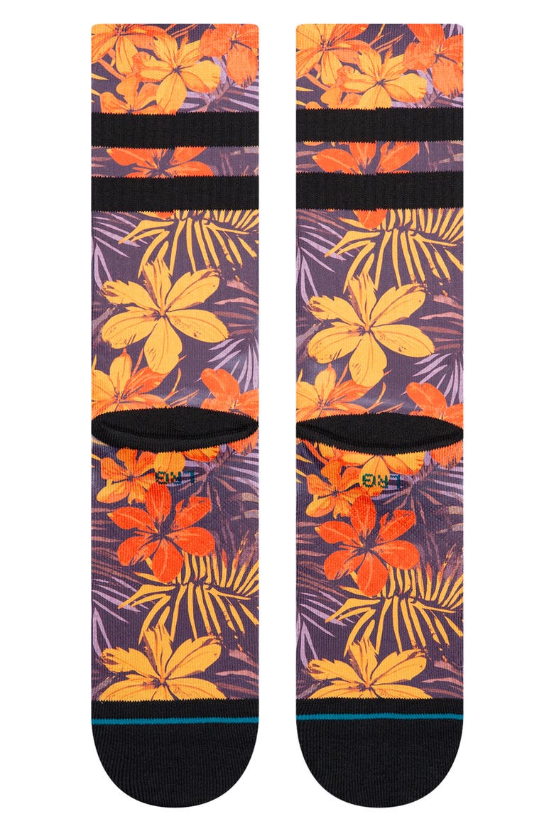 Poipu Crew Socks, Alternate, color, ORANGE