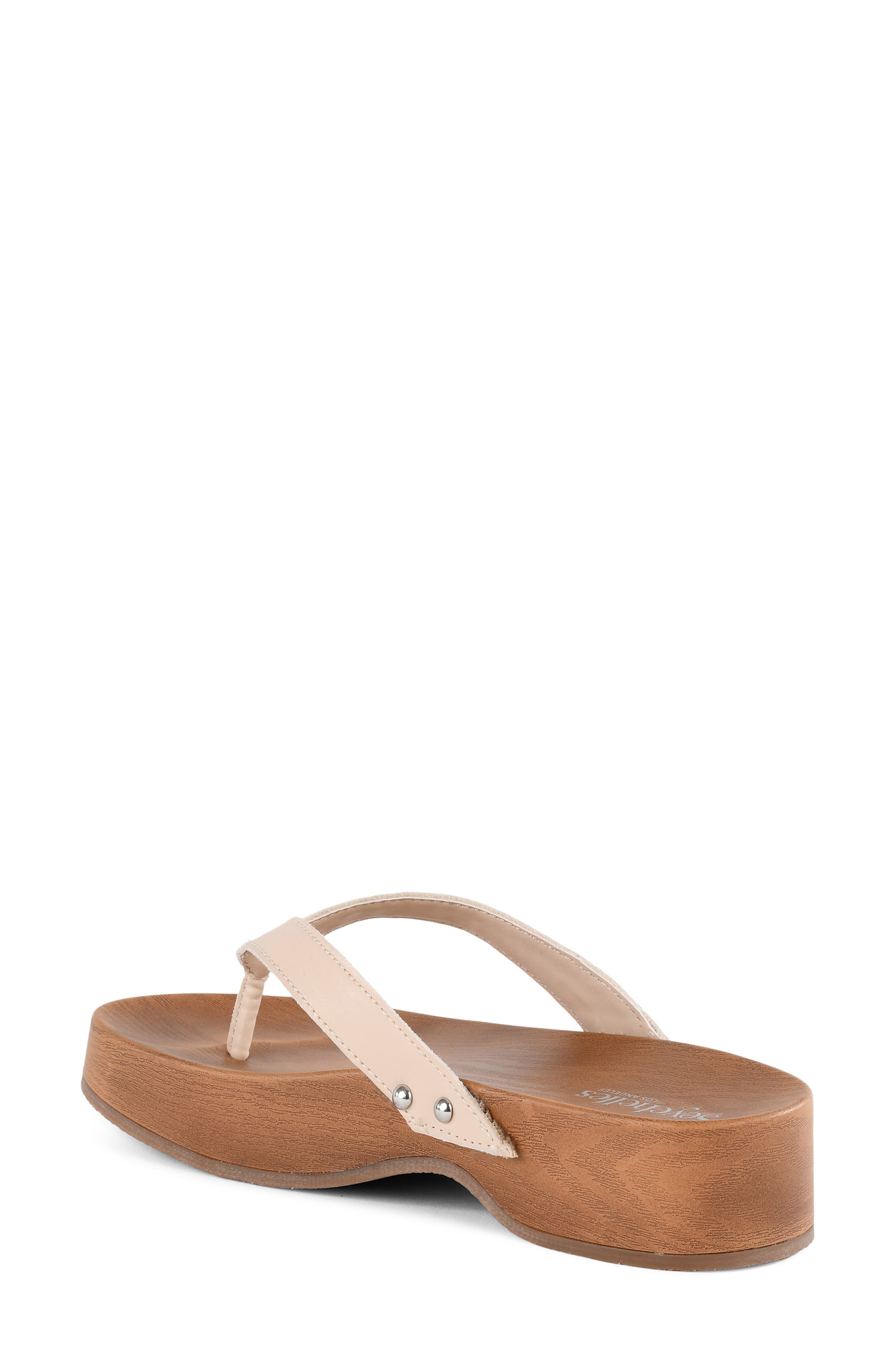 Dreaming Out Loud Platform Flip Flop, Alternate, color, NATURAL