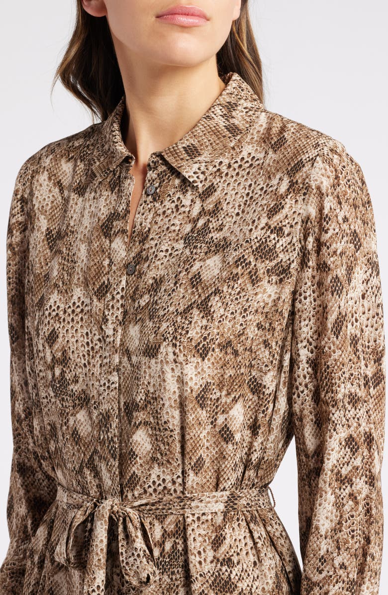 KOBI HALPERIN Ventura Long Sleeve Belted Shirtdress, Alternate, color, 