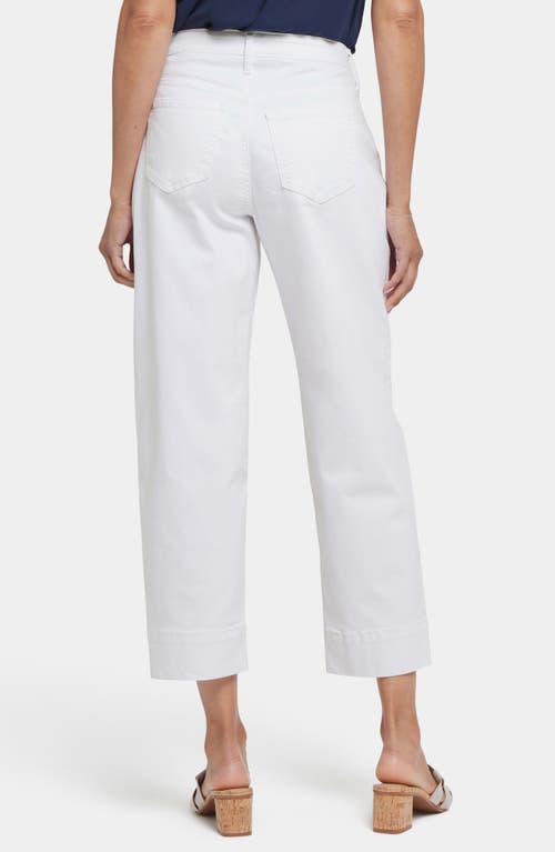 Nydj Pleated High Waist Ankle Balloon Jeans In Optic White