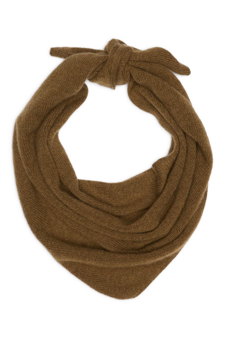 Reel Cashmere Triangle Scarf, Main, color, ALGIE