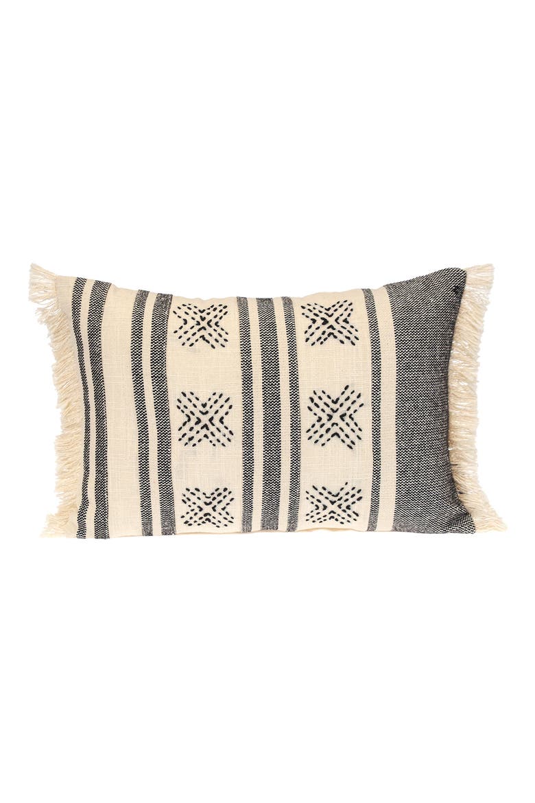 Geometric Lumbar Accent Pillow, Main, color, BEIGE