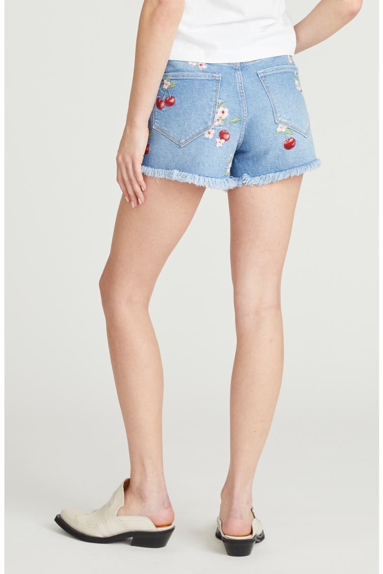 Goldie x Cherry On Top Denim Shorts, Alternate, color, MEDIUM WASH