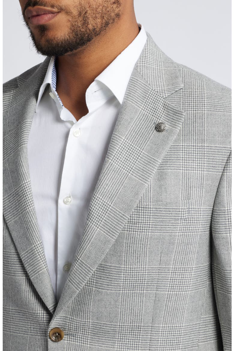 Mason Plaid Wool Suit, Alternate, color, LIGHT GREY