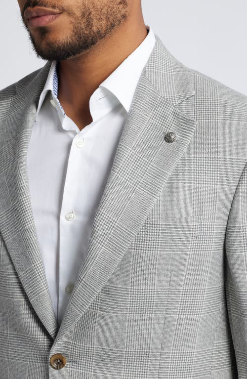 Jack Victor Mason Plaid Wool Suit In Light Grey