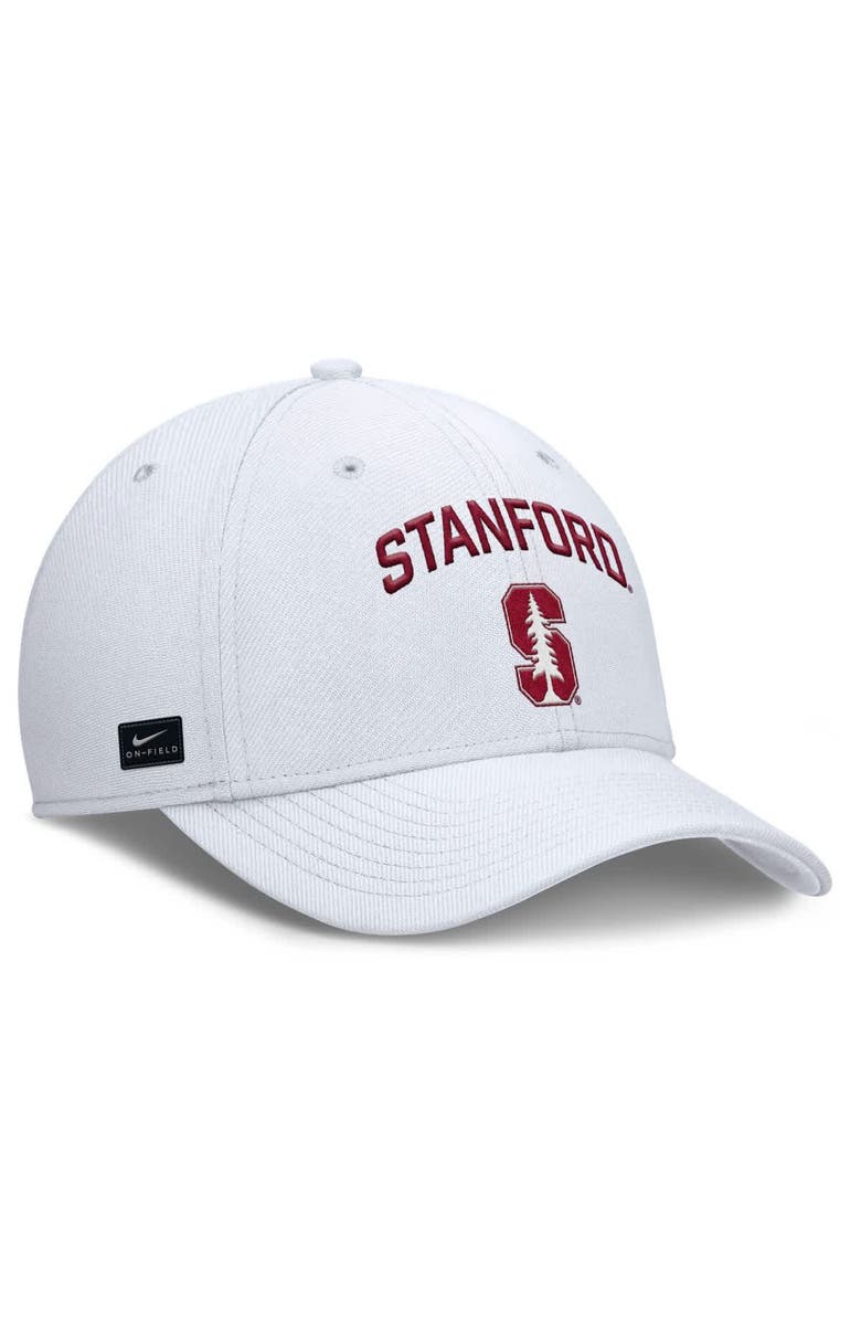 Nike Men's Nike White Stanford Cardinal 2025 On-Field Rise Performance Flex Hat, Alternate, color,