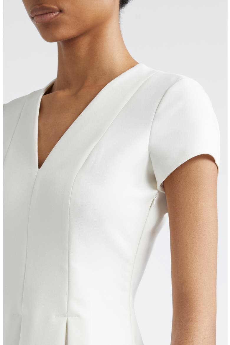 Emma Pleated Dress, Alternate, color, OFF WHITE