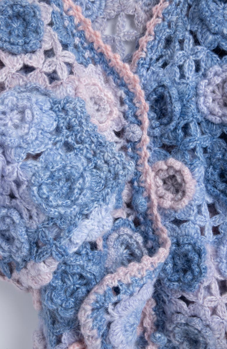 SAACHI Crochet Blossom Cardigan, Alternate, color, 