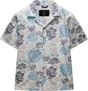 Reigning Champ Relaxed Fit Floral Cotton Poplin Camp Shirt