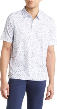 Johnston & Murphy XC4® Skull Print Performance Golf Polo