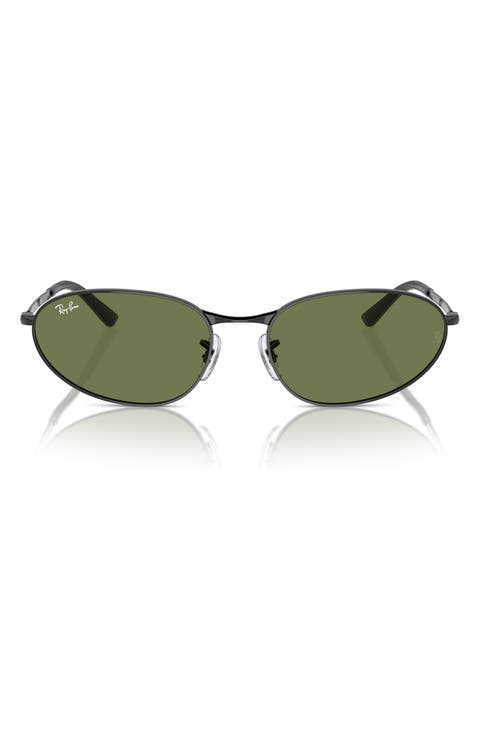 56mm Oval Sunglasses