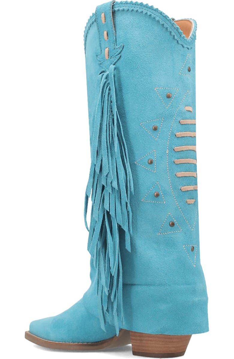 Dingo Spirit Trail Knee High Western Boot, Alternate, color, Blue