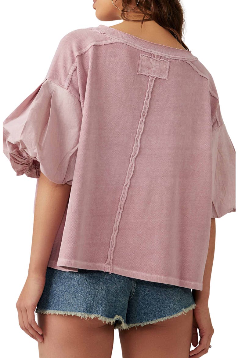 Blossom Raw Edge Top, Alternate, color, MAUVE ZEPHYR