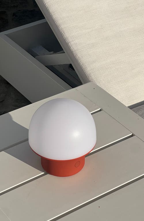 Brightech Portobello 6.6' Indoor/outdoor Usb-c Rechargeable Portable Led Table Lamp With 3-way Dimme In Burnt Orange