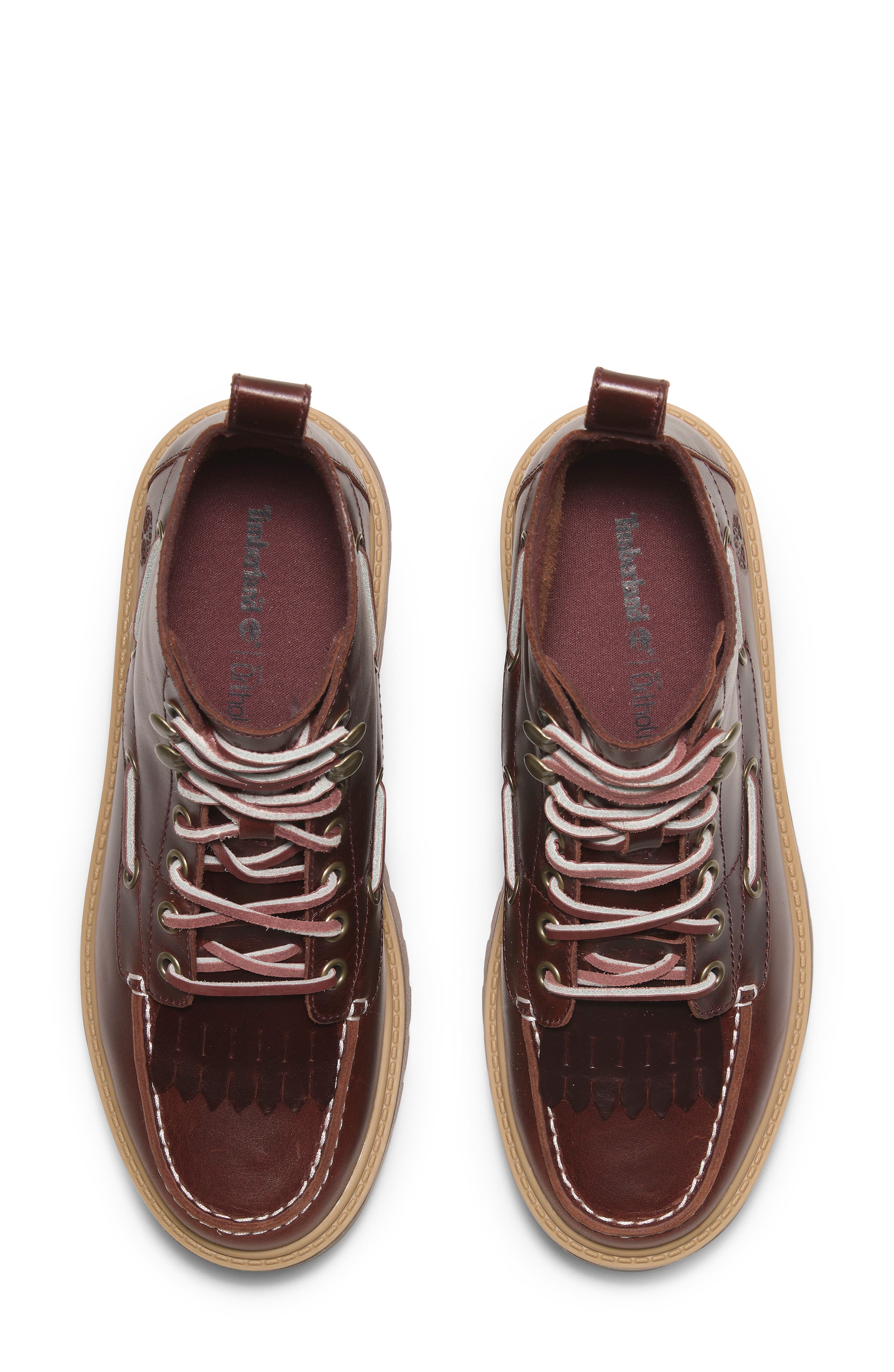 Stone Street Platform Hiking Boot, Alternate, color, BURGUNDY FULL GRAIN