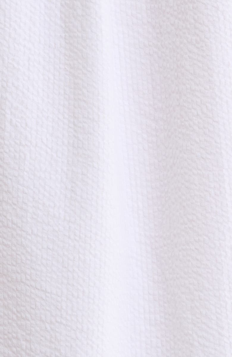 Peter Millar Seaward Short Sleeve Cotton Blend Seersucker Button-Up Shirt, Alternate, color, White