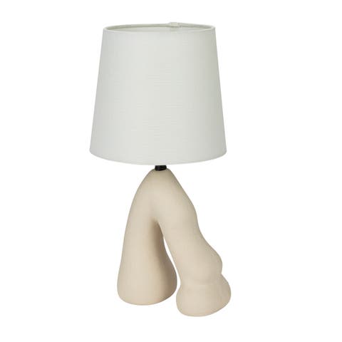 Ceramic Table Lamp with Volcano Finish