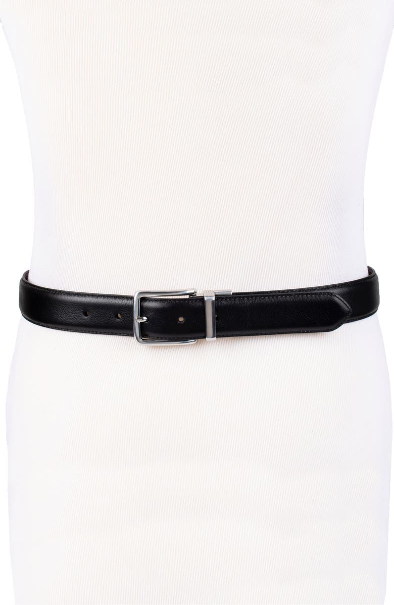 Cole Haan Reversible Feather Edge Leather Belt, Alternate, color, Black/ Brown