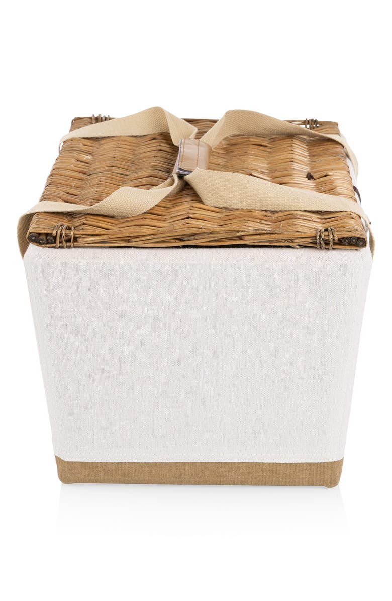 Picnic Time Lemongrove Picnic Basket, Alternate, color, White