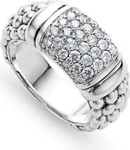 LAGOS Signature Caviar Pavé Diamond Ring