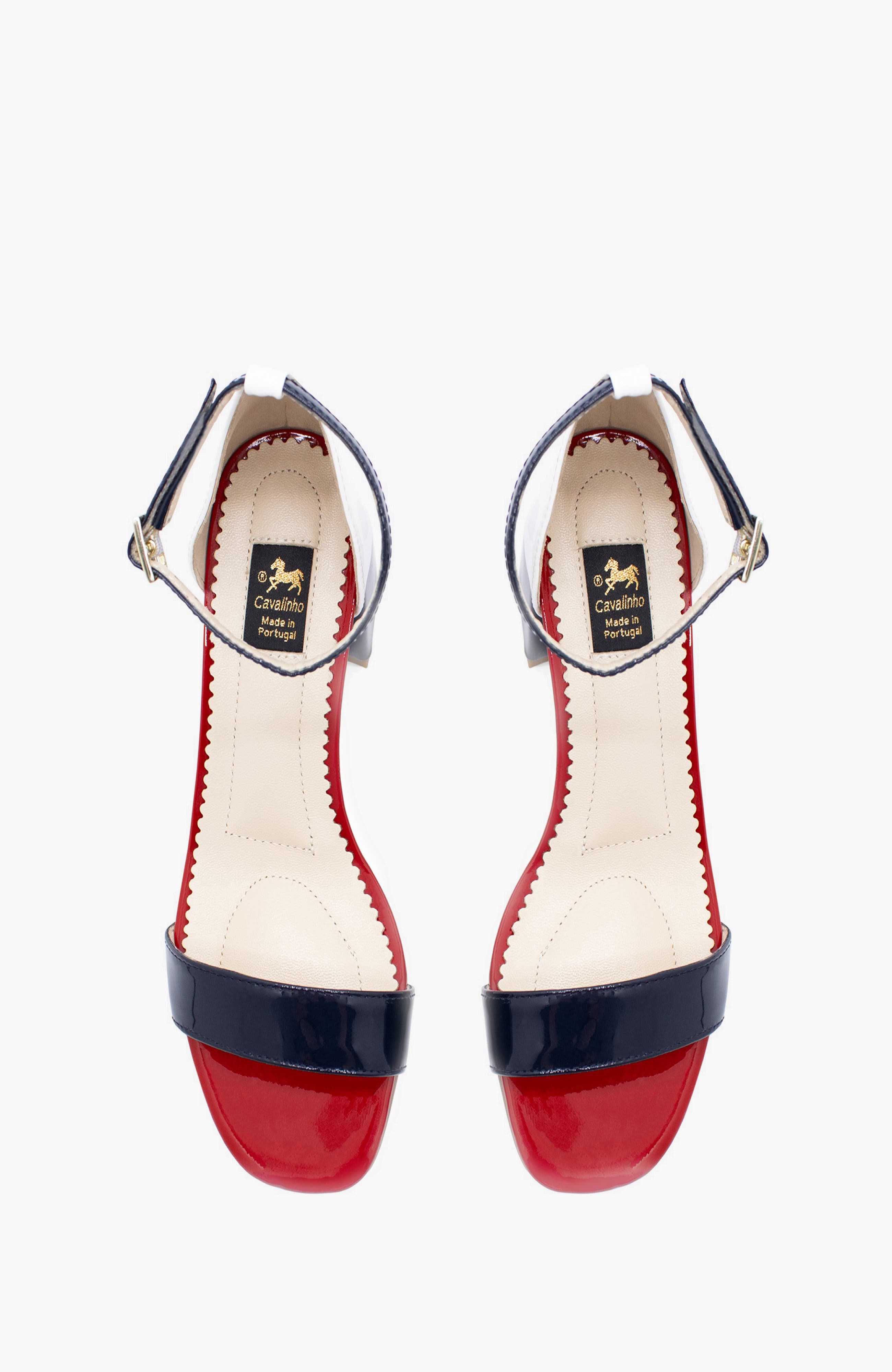 Loved Block Heel Sandal, Alternate, color, Navy / White / Red