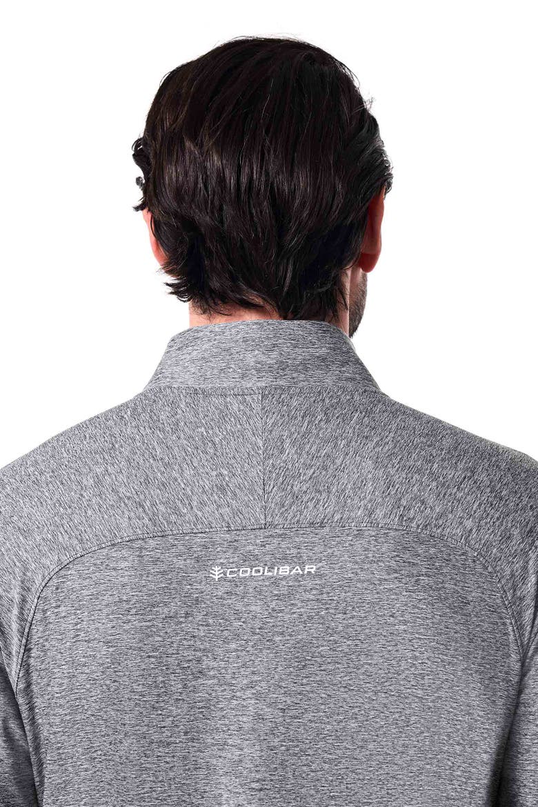 Men's Agility Performance Pullover, UPF 50+ Sun Protection, Alternate, color, Charcoal Heather