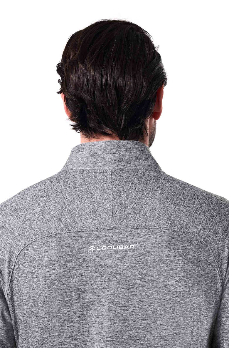 Coolibar Men's Agility Performance Pullover, UPF 50+ Sun Protection, Alternate, color, Charcoal Heather