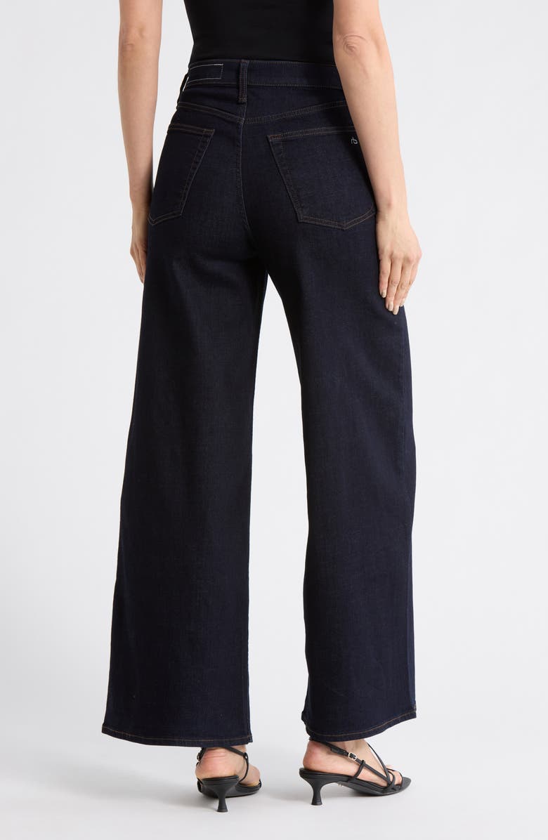 rag & bone Serena High Waist Wide Leg Jeans, Alternate, color, Rinse