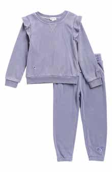 Splendid Kids' Floral Haze Sweatshirt & Sweatpants Set