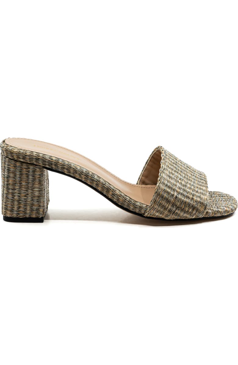 Andrea Gomez Claudia Raffia Mule, Main, color, Grey