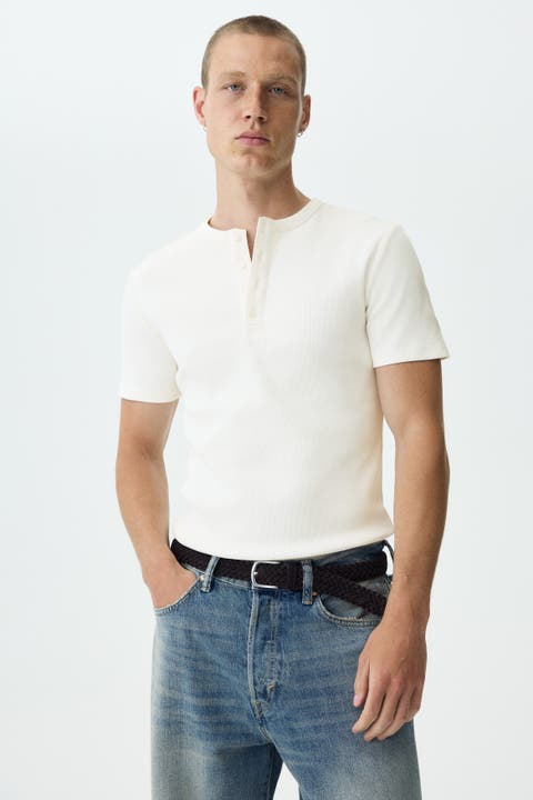 Slim Fit Henley Top