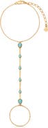 Ettika Dripping Faux Turquoise Hand Chain