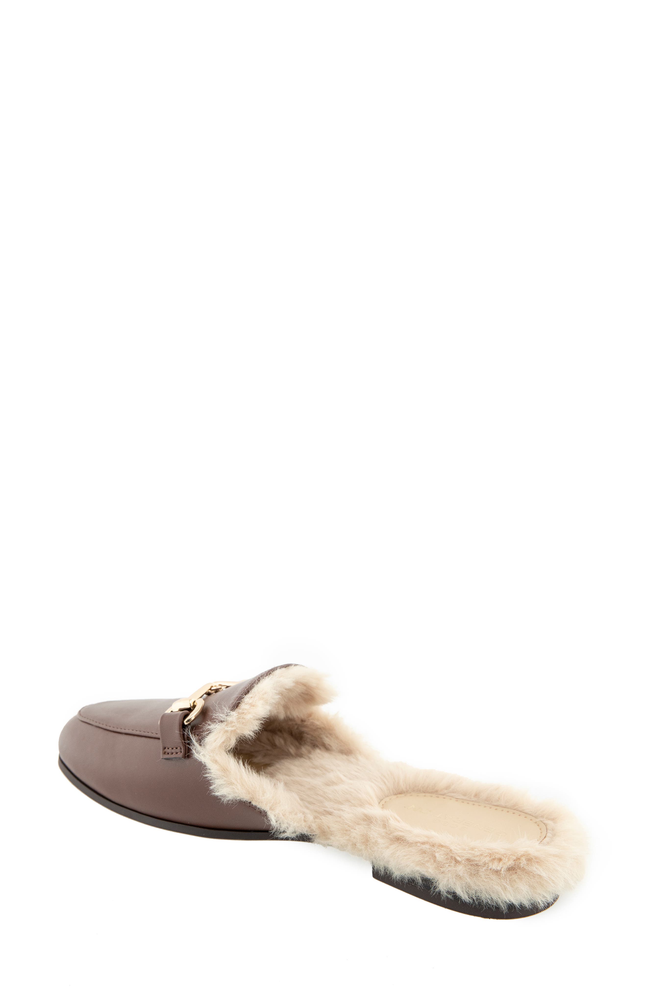 Zorie Faux Fur Bit Mule, Alternate, color, ESPRESSO