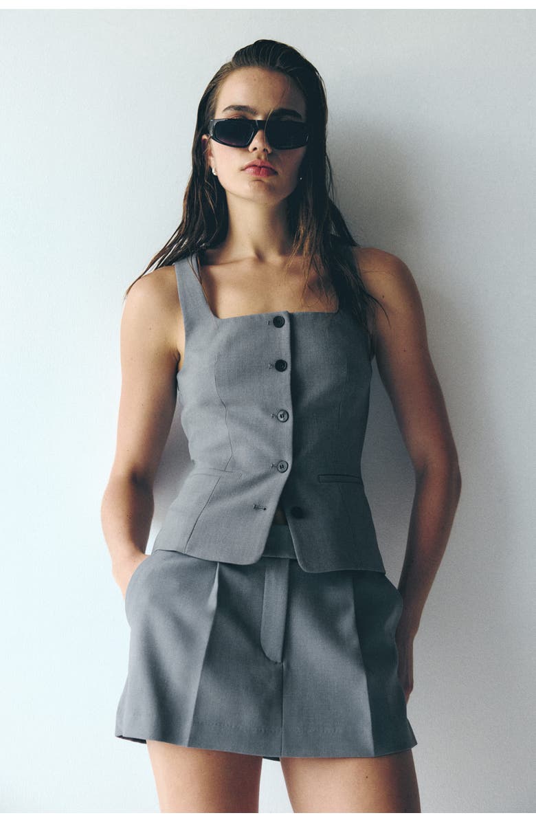 H&M Tailored Mini Skort, Alternate, color, 