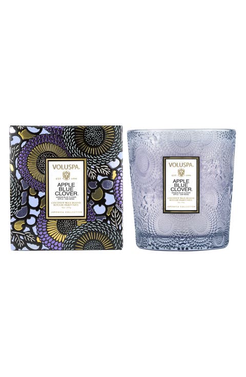 Apple Blue Clover Boxed Classic Candle