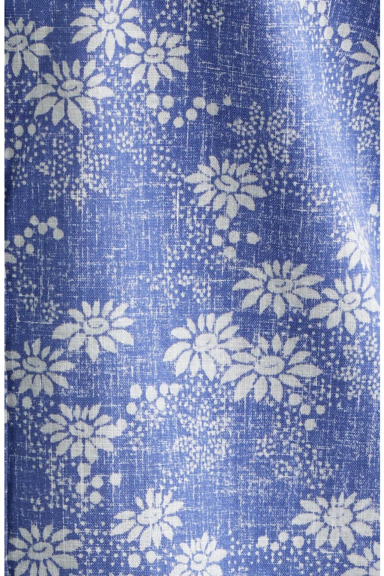 Kyoto Spring Floral Short Sleeve Cotton Blend Button-Down Shirt, Alternate, color, SKIPPER BLUE