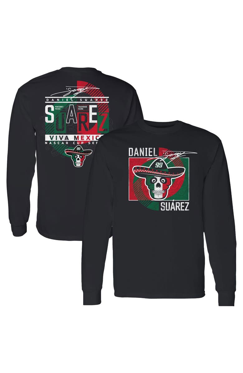 Trackhouse Racing Team Collection Men's Trackhouse Racing Team Collection Black Daniel Suarez Vivo Long Sleeve T-Shirt, Main, color, Black