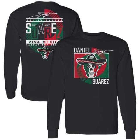 Men's Trackhouse Racing Team Collection  Black Daniel Suarez  Vivo Long Sleeve T-Shirt