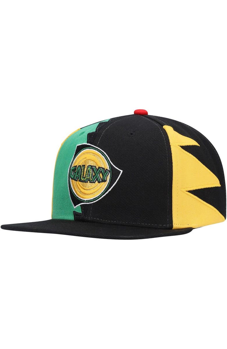Mitchell & Ness Men's Mitchell & Ness Black LA Galaxy Historic Logo Since '96 Jersey Hook Snapback Hat, Main, color, 