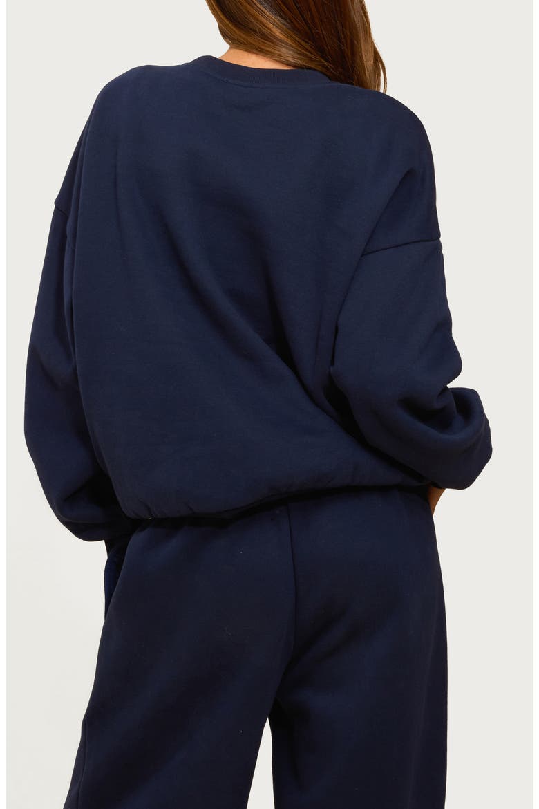 Major Logo Embroidered Sweatshirt, Alternate, color, NAVY