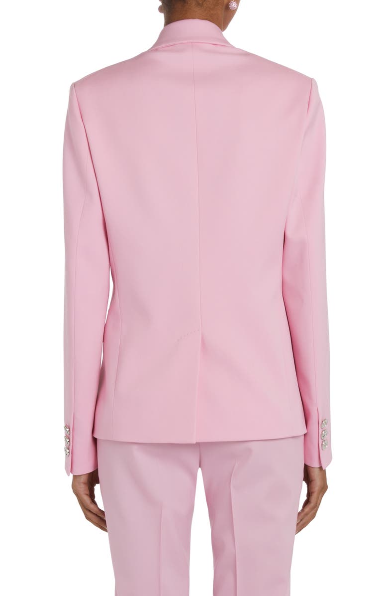 Versace Medusa Single Breasted Stretch Virgin Wool Blazer, Alternate, color, 