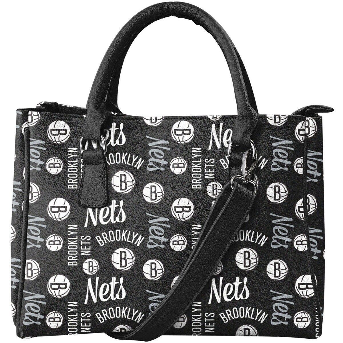 FOCO Brooklyn Nets Repeat Brooklyn Tote, Main, color, Black
