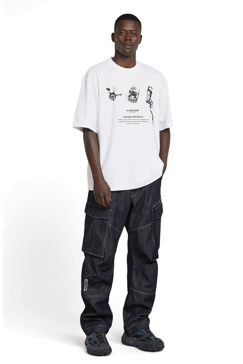 Archive Boxy Organic Cotton Graphic T-Shirt, Alternate, color, WHITE