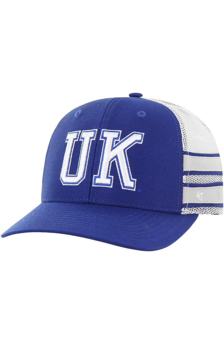 '47 Men's '47 Royal Kentucky Wildcats Straight Eight Adjustable Trucker Hat, Main, color, Royal