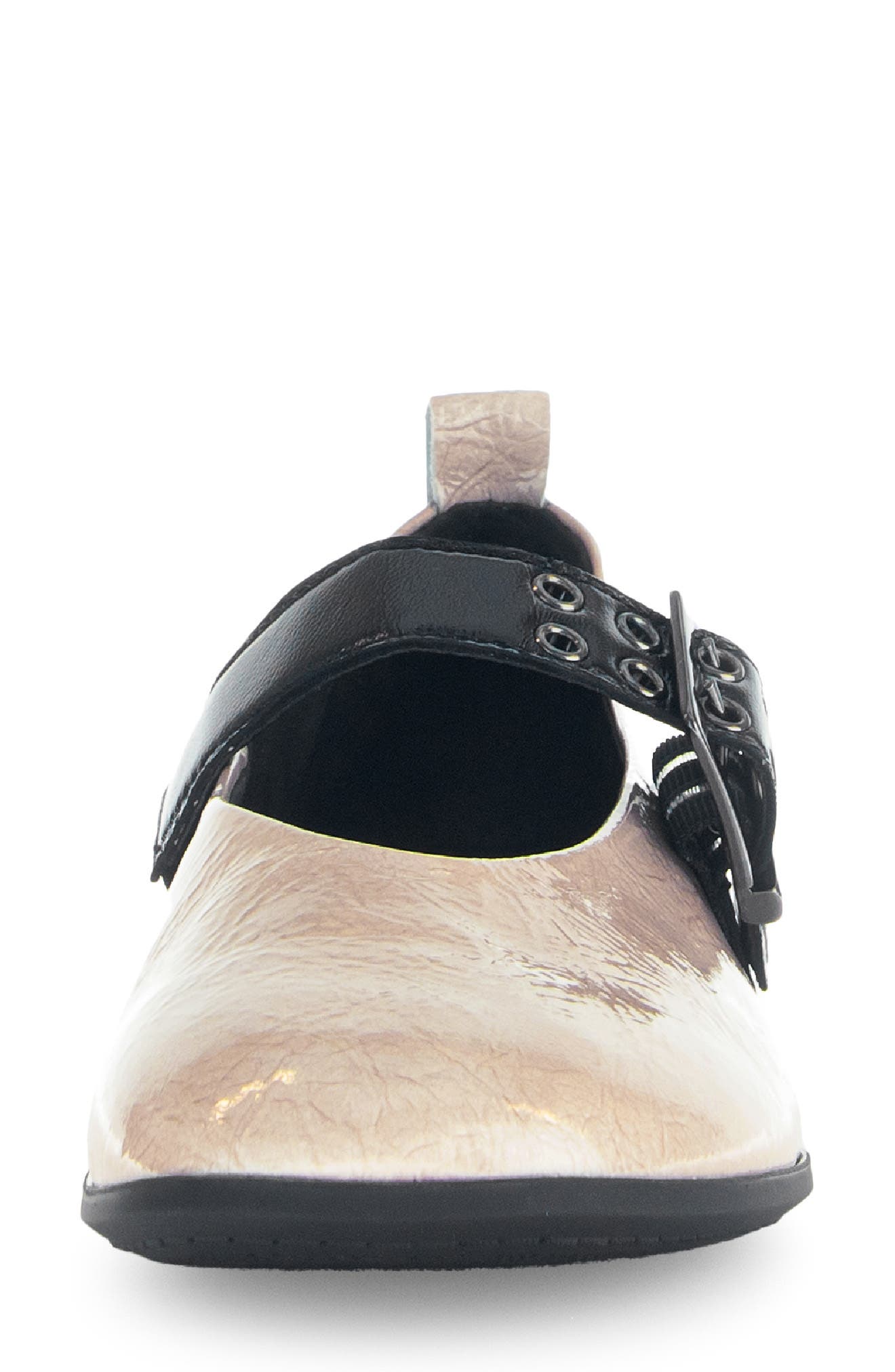 Gabor Buckle Mary Jane Flat, Alternate, color, Beige