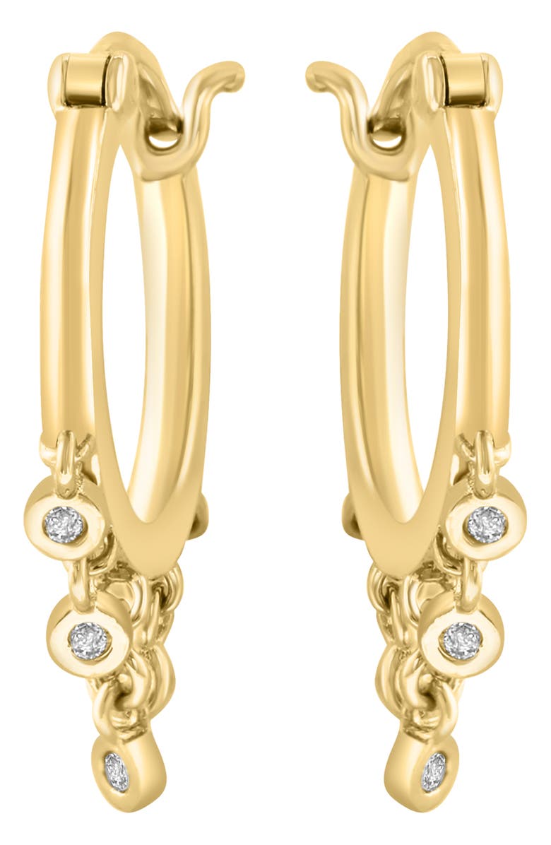 EFFY Diamond Hoop Earrings, Alternate, color, Gold