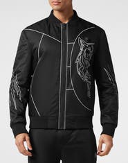PLEIN SPORT Nylon Bomber Tiger Court Edition Men