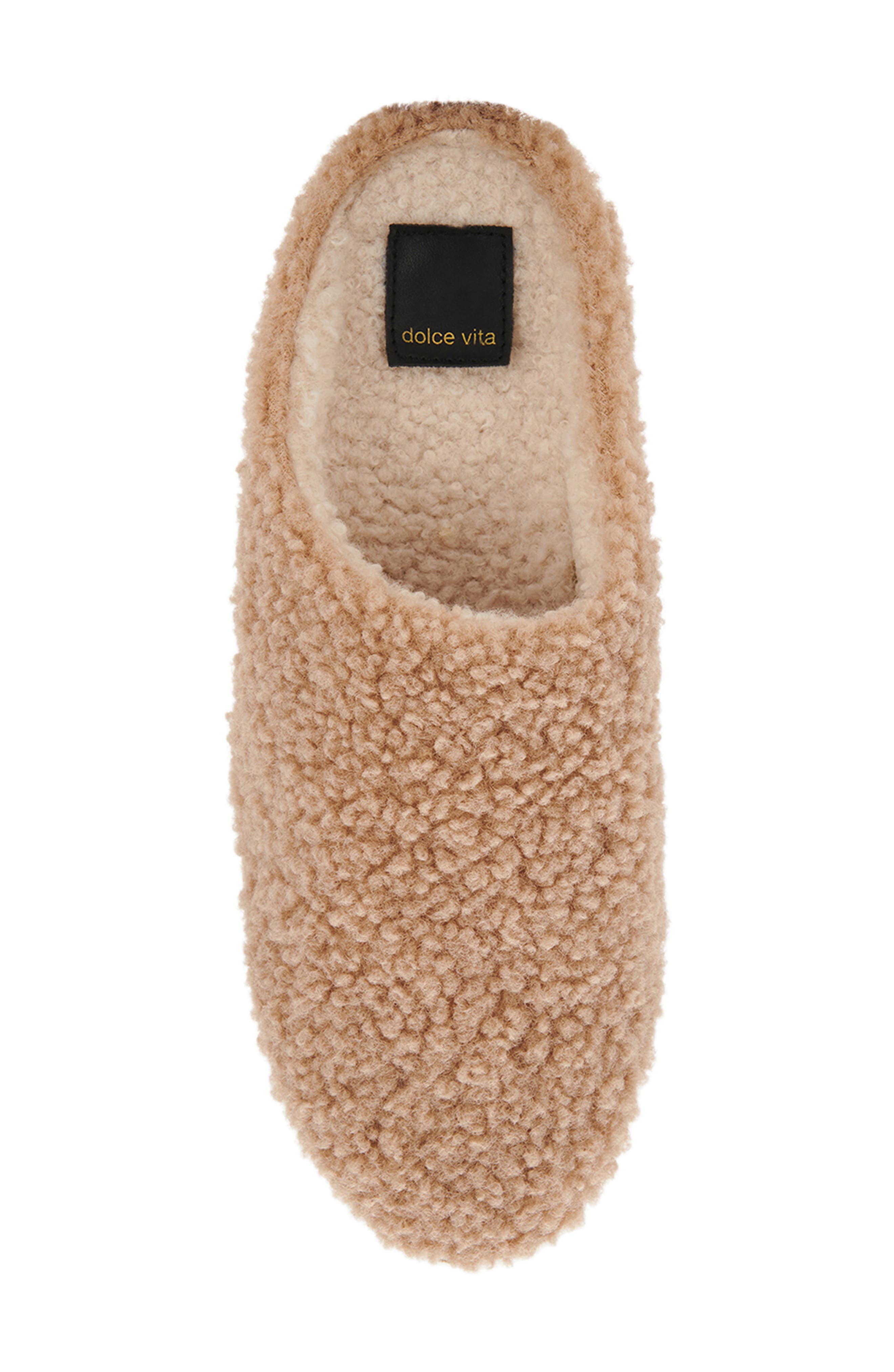 Dolce Vita Varik Faux Shearling Slipper, Alternate, color, 